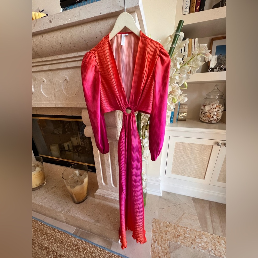 Jonathan Simkhai Long Orange Dress – Bold and Stunning!